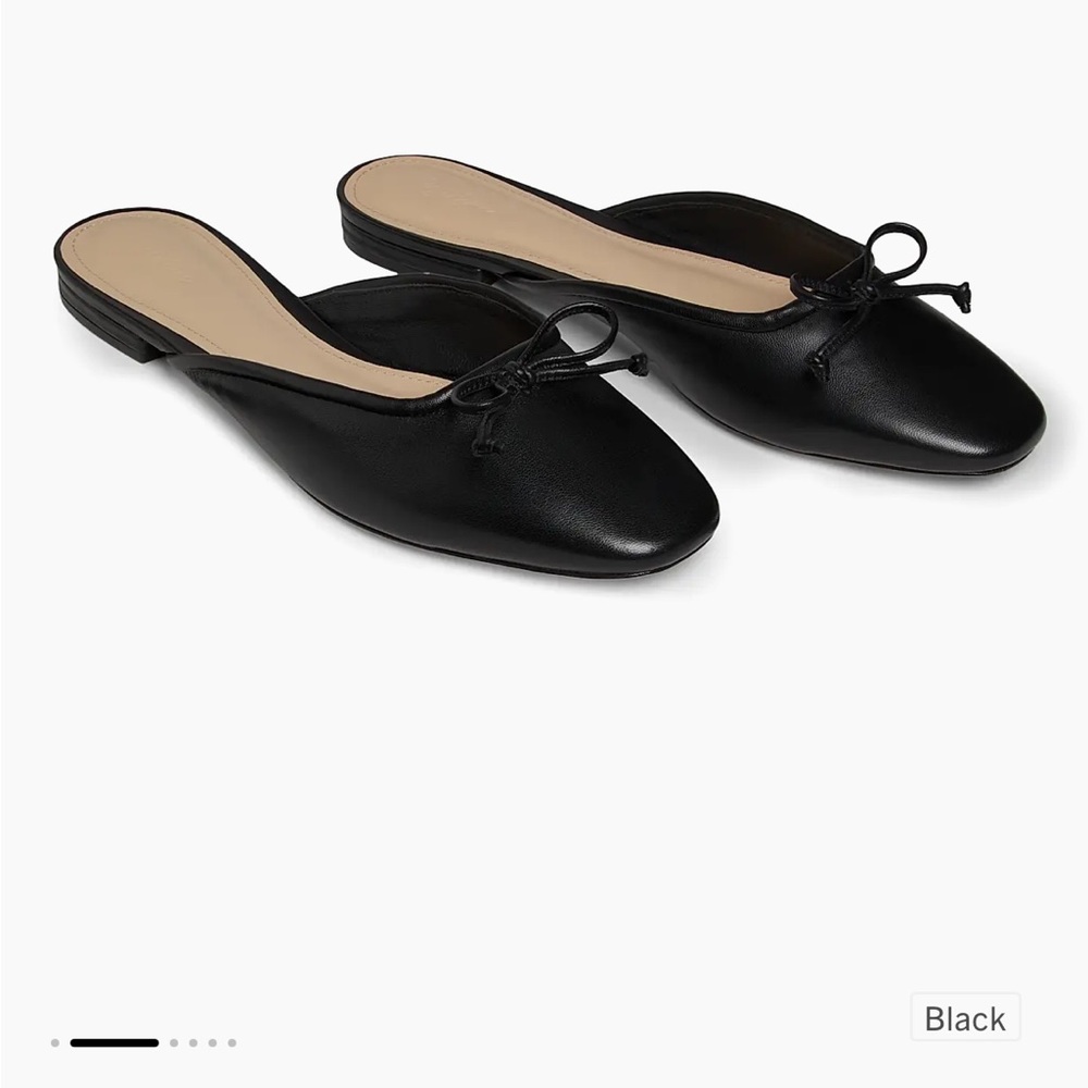 Leather Ballet Mules